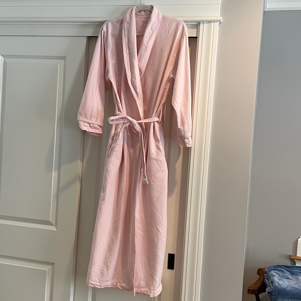100% cotton flannel long robe size XS - Picture 4 of 5